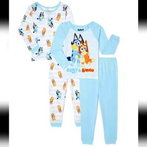 Bluey 4pc Pajamas Set Size 4T
